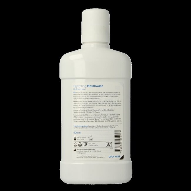 TePe Bain de bouche hydratant bouche sèche sans arôme 500 ml