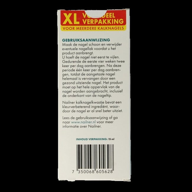 Nailner Kalknagelkwast 2-in-1 XL 15 Milliliter