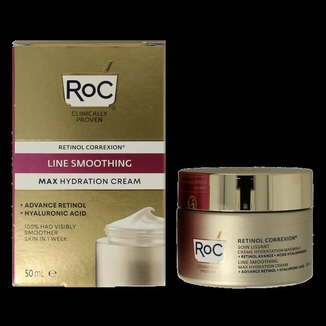 ROC Retinol correxion line smoothing max hydration 50 Milliliter