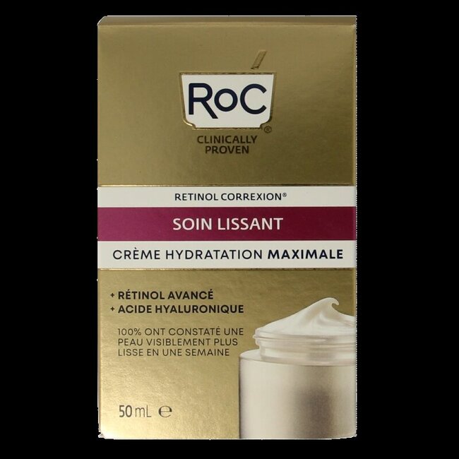 ROC Retinol correxion line smoothing max hydration 50 Milliliter