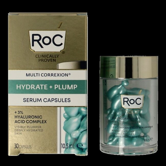 ROC Multi Correxion Hydrate+Plump Sérum en Capsules 30 Unités