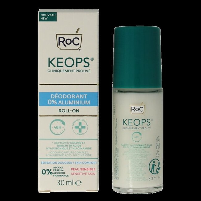 ROC Keops deodorant roll-on 0% aluminium 30 Milliliter