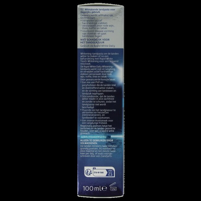 Rapid White Daily toothpaste 100 Milliliter