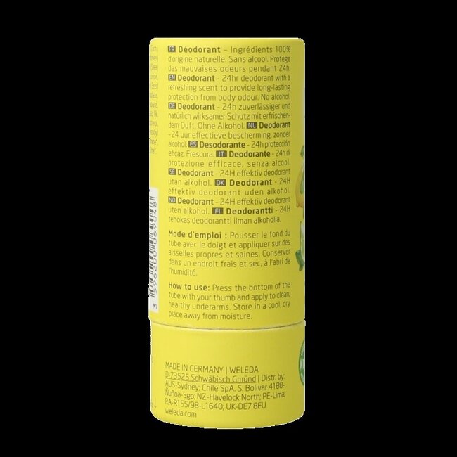 Weleda Deodorant stick citrus + bergamot 24U 50 Gram