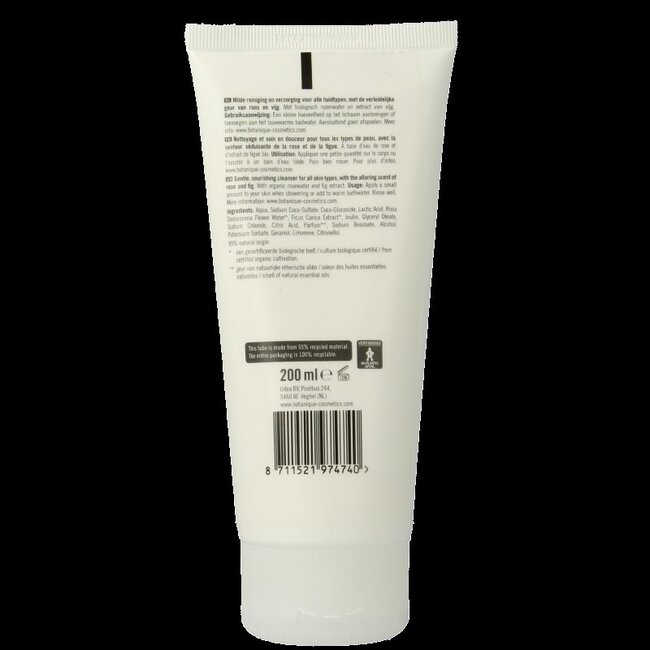 Botanique Bad & douchegel roos & vijg 200 Milliliter