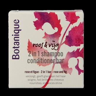 Botanique Shampoing et après-shampoing solide 2-en-1 Botanique rose & figue 100 g