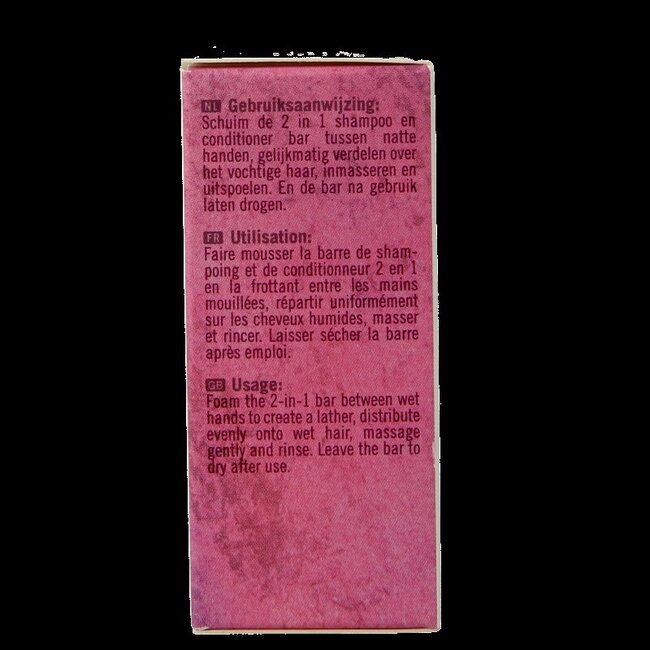 Shampoing et après-shampoing solide 2-en-1 Botanique rose & figue 100 g