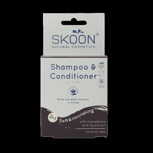 Solid shampoo & conditioner 2 in 1 90 Gram