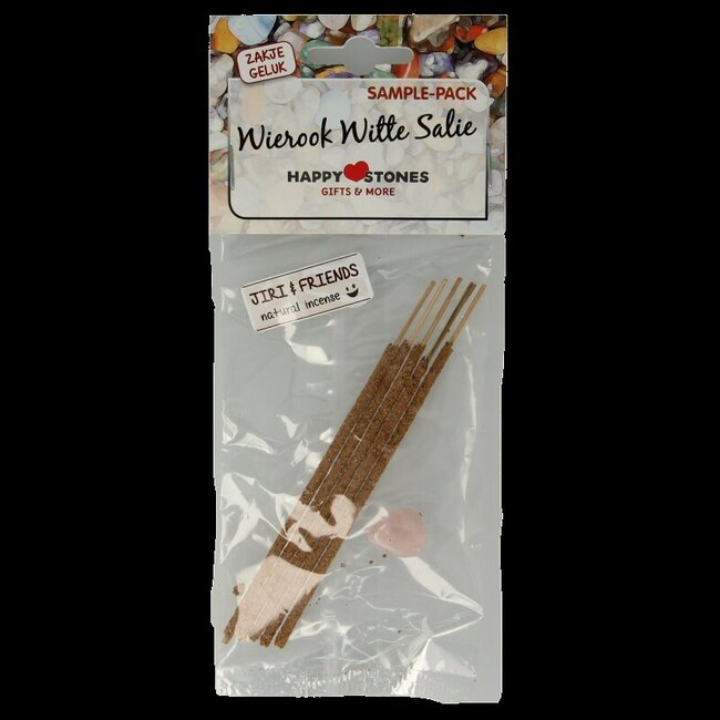 Zakje geluk wierook witte salie mini 1 Stuks