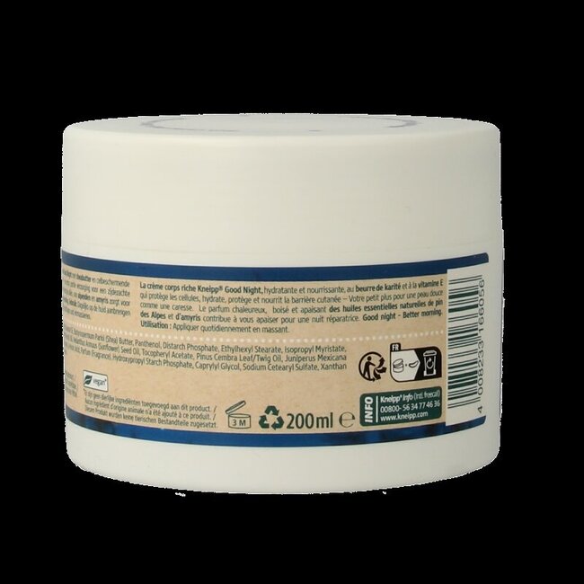 Kneipp Good night body cream 200 Milliliter