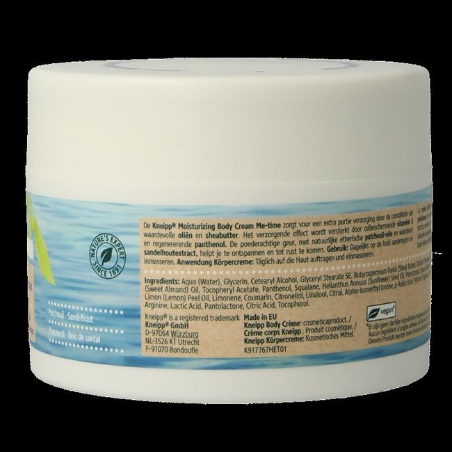 Crème pour le corps Kneipp Me time 200 ml