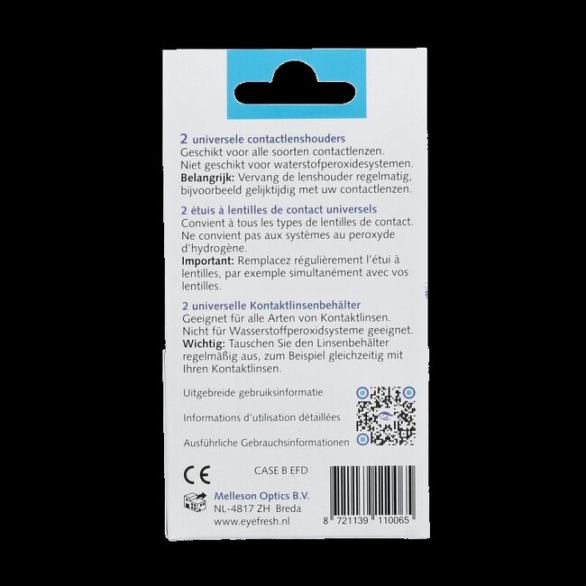 Eyefresh Lenshouder busje duo 2 Stuks