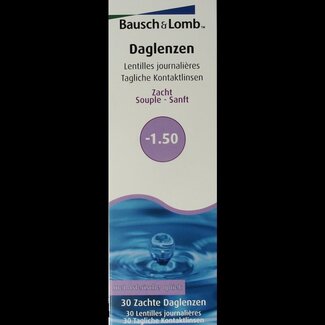 Bausch & Lomb Lentilles journalières Bausch & Lomb -1.50, 30 unités