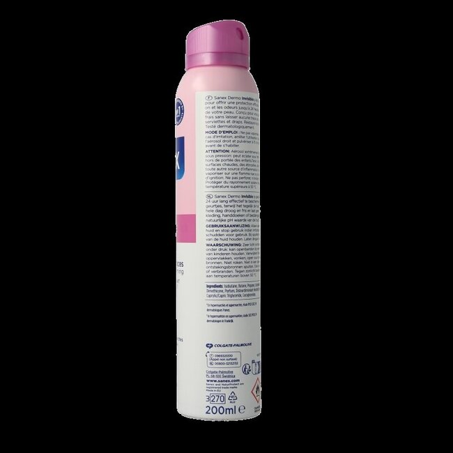Sanex Deodorant spray dermo invisible 200 Milliliter