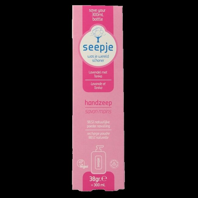 Handzeep lavendel & tonka navulling 38 Gram