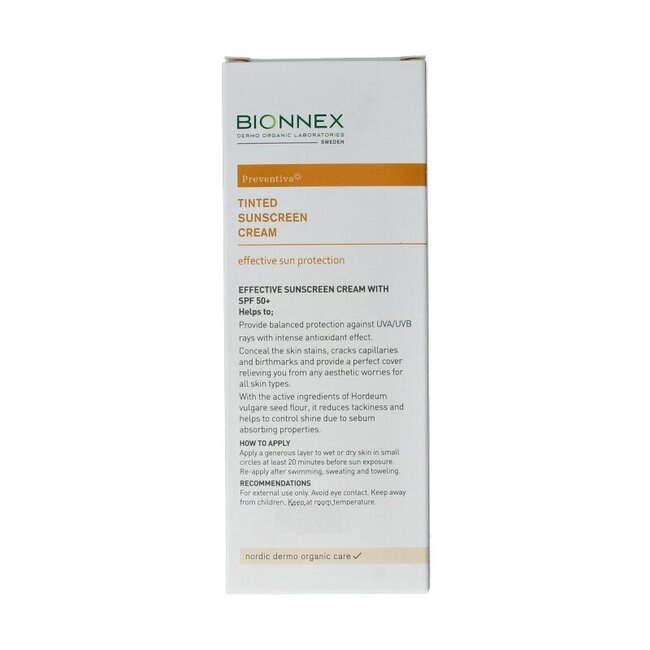 Bionnex Preventiva Solaire Teintée SPF50 50 Millilitres