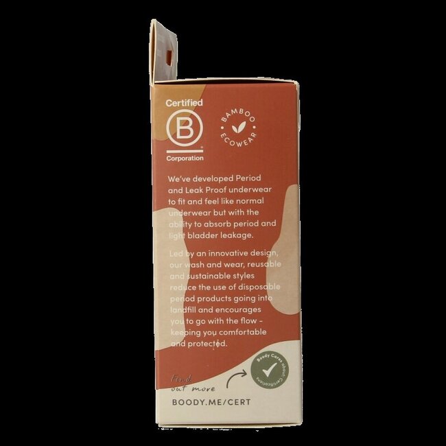 Boody Menstruatieondergoed bikinislip zwart norm/hevigXS 1 Stuks