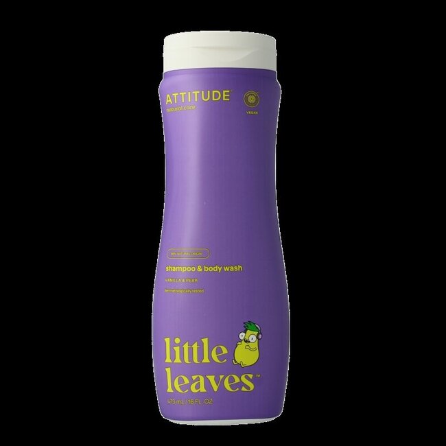 Shampoo 2 in 1 little leaves vanille peer 473 Milliliter