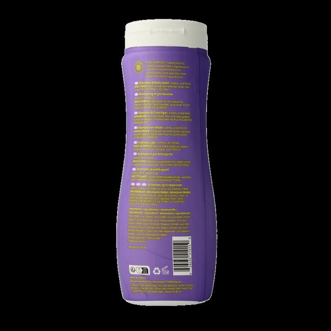 Attitude Shampoo 2 in 1 little leaves vanille peer 473 Milliliter