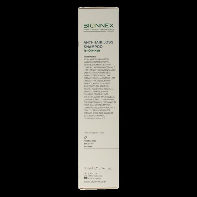 Bionnex Shampooing anti-chute pour cheveux gras 300 ml