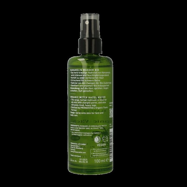 Primavera Eau d'hamamélis bio 100 ml