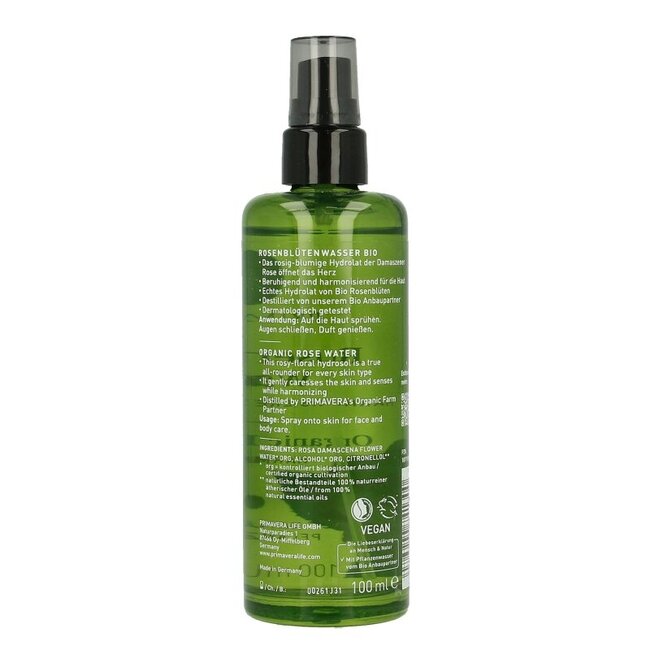 Eau de rose bio Primavera 100 ml