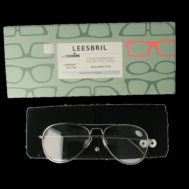 Leesbril Ann Shiny Silver +1.5  1 Stuks