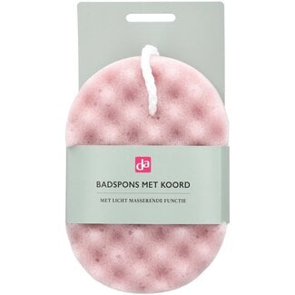 DA Badspons met koord roze massage 1 Stuks