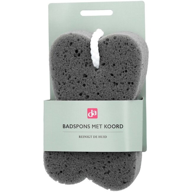 Badspons met koord grijs 1 Stuks