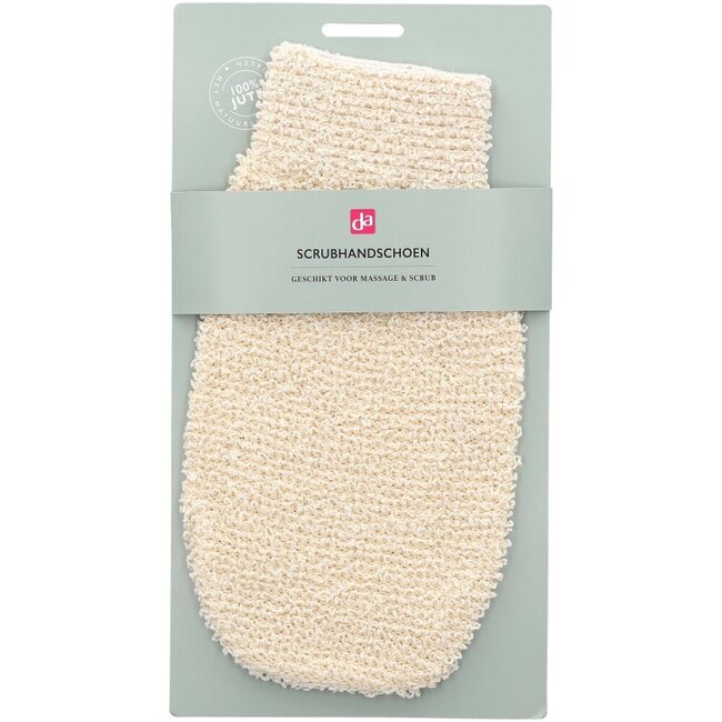 Scrub handschoen jute 1 Stuks