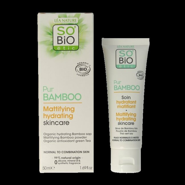 So Bio Etic Bamboo mattifying hydrating cream 50 Milliliter