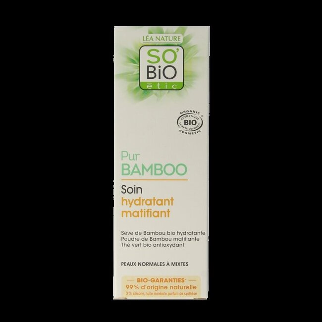 SO'BiO étic Crème hydratante matifiante au bambou 50 ml