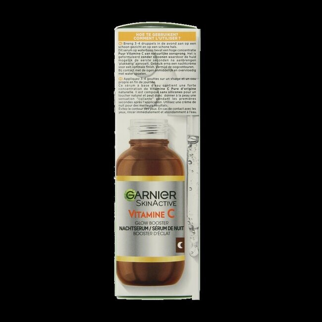 Garnier SkinActive Sérum de Nuit Vitamine C et Acide Hyaluronique 30 ml