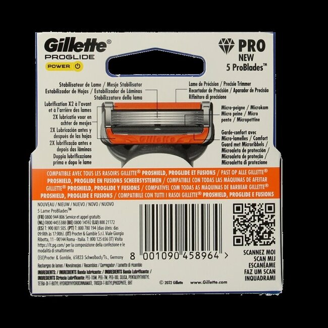 Lames Gillette Fusion Powerglide - 3 pièces