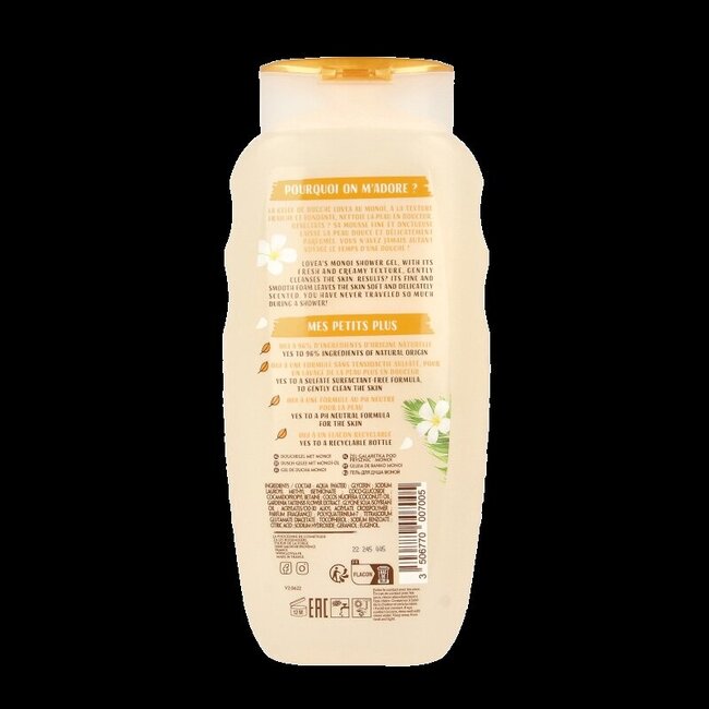 Gel douche Lovea Monoï 400 ml