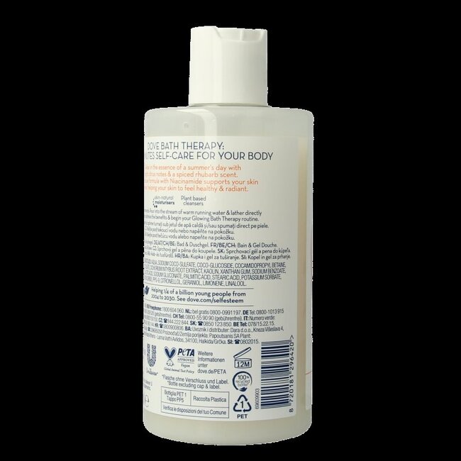 Dove Bad & douchegel glow 400 Milliliter