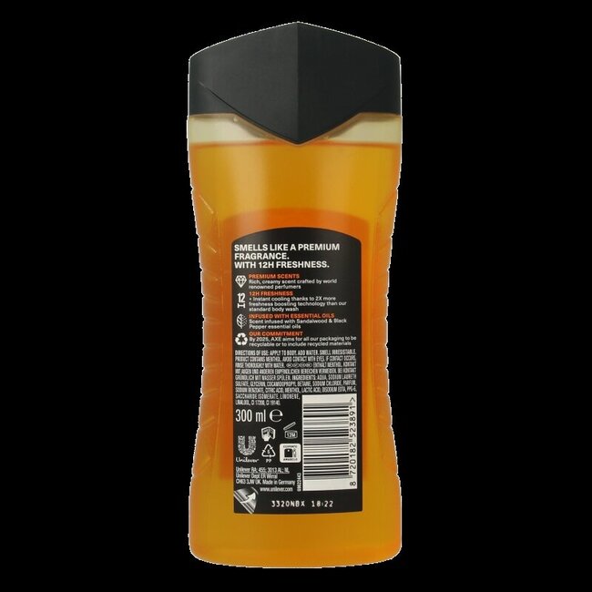 AXE Gel douche copper santal 300 ml