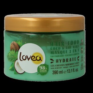 Lovea Masque cheveux 3-en-1 Lovea coco & thé vert 390 ml