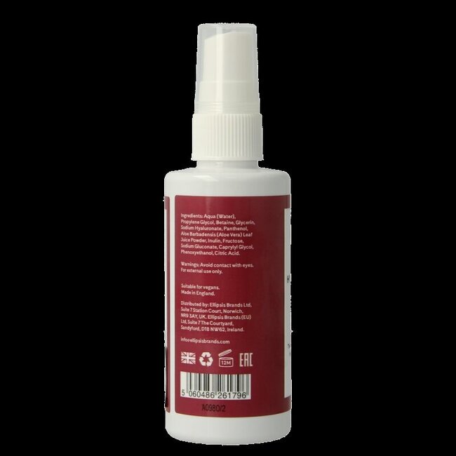 Brume visage à l'acide hyaluronique Q+A 100 ml