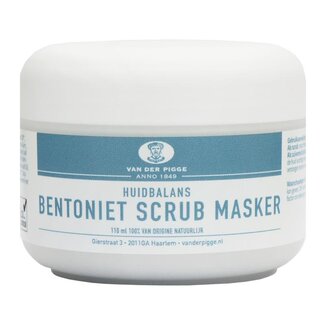 van der Pigge Huidbalans bentoniet scrub masker 110 Milliliter