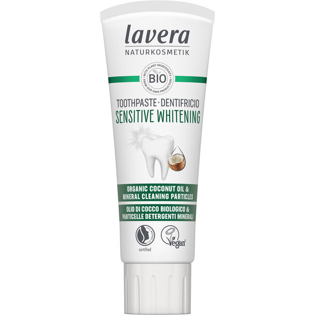 Tandpasta sensitive whitening bio 75 Milliliter