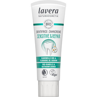 Lavera Tandpasta sensitive & repair bio 75 Milliliter