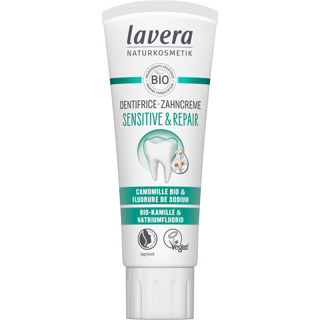 Tandpasta sensitive & repair bio 75 Milliliter