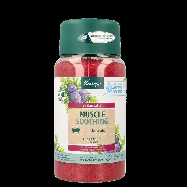 Muscle soothing badkristallen jeneverbes 600 Gram