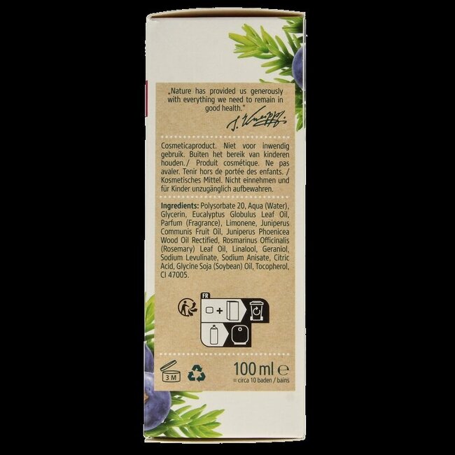 Kneipp Huile de bain relaxante musculaire au genièvre 100 ml