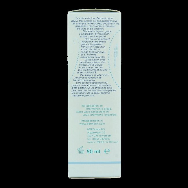 Dermolin Dagcreme zeer droge huid 50 Milliliter
