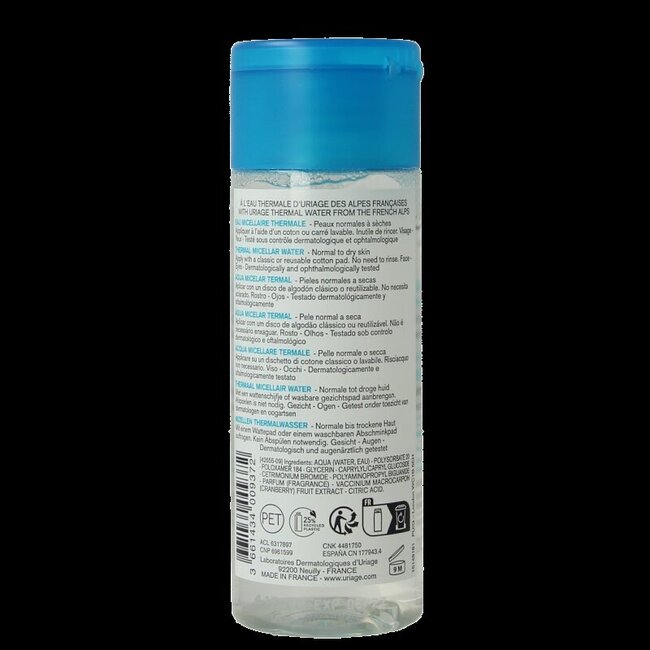 Uriage Thermaal micellairwater normale tot droge huid 100 Milliliter