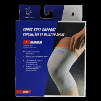Thuasne Steunbrace knie elastisch lichtgrijs maat M 1 Stuks