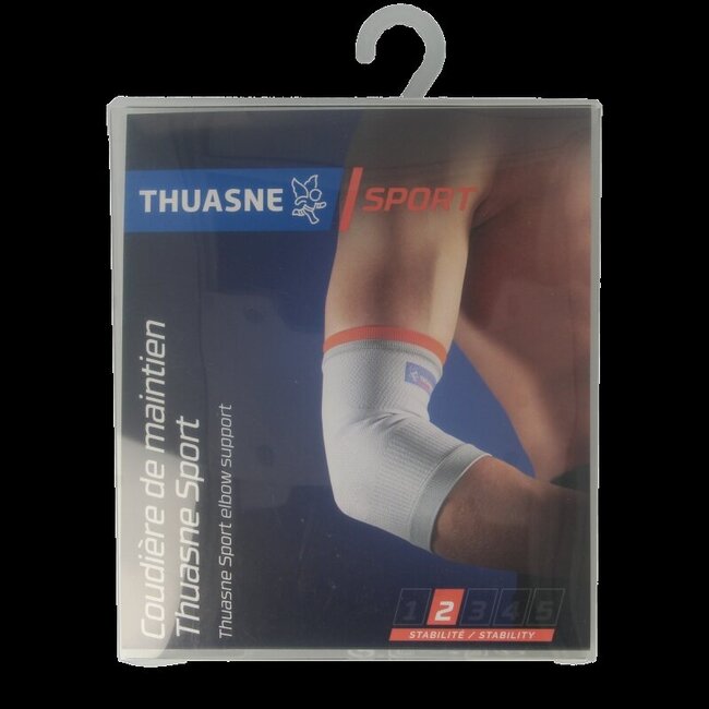 Steunbrace elleboog lichtgrijs maat M 1 Stuks