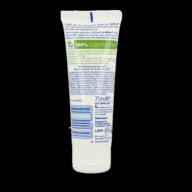 Nivea Soft tube 75 Milliliter